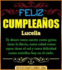 GIF Frases de Cumpleaños Lucelia